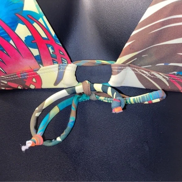 New! Swimsuit For All Tropical Hibiscus Print Two Piece - Picture 2 of 11